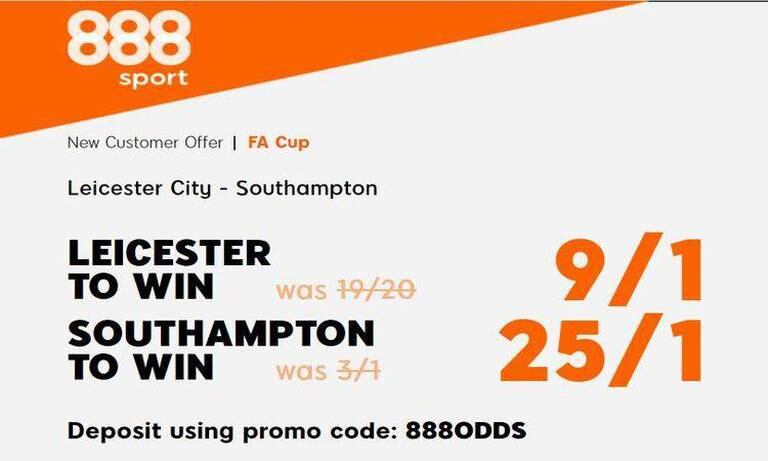 Get 9/1 for Leicester v 25/1 for Southampton to win