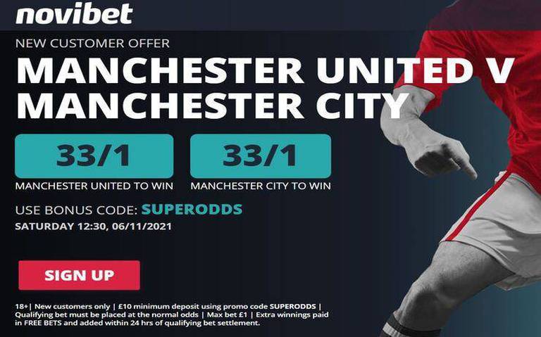 Get 33/1 for Man Utd or 33/1 for Man City to win